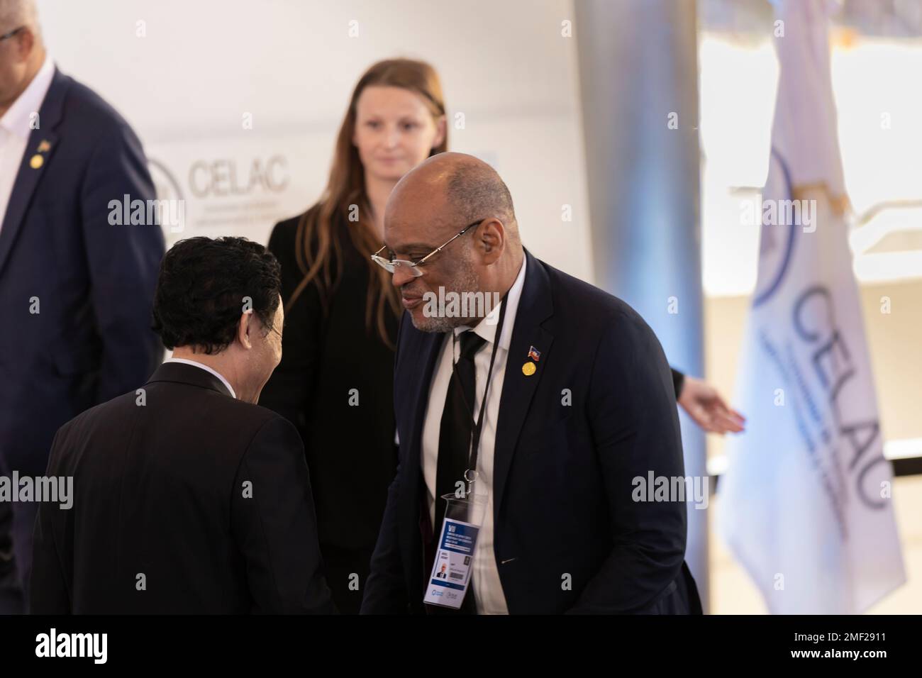 Buenos Aires, Argentina, 24th January 2023. Ariel Henry, Prime Minister of Haiti in the Community of Latin American and Caribbean States, (CELAC, in its spanish acronym). (Credit: Esteban Osorio/Alamy Live News) Stock Photo