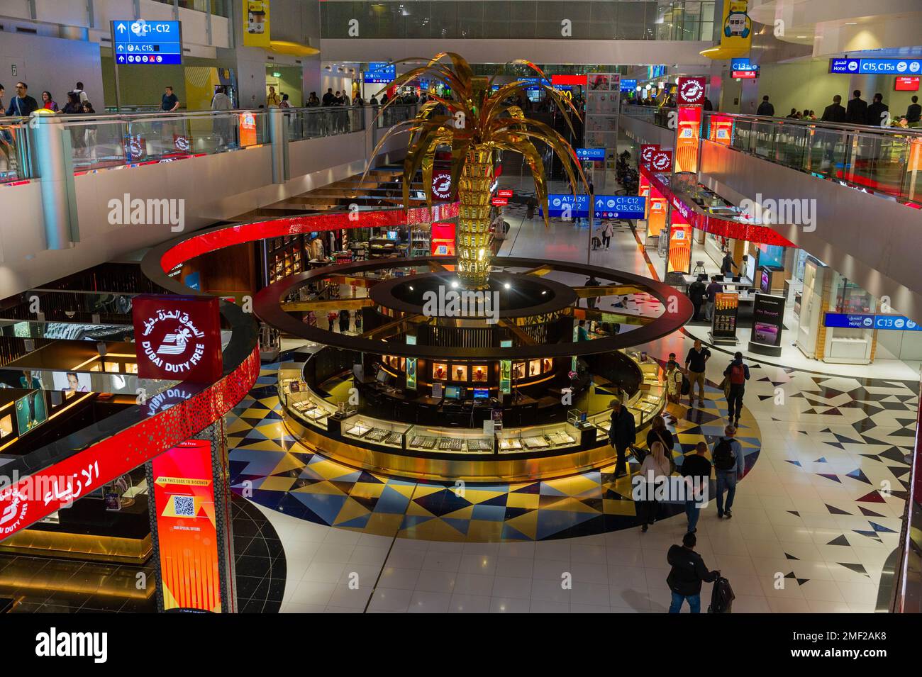 Duty Free shops at Dubai Airport, United Arab Emirates Stock Photo Alamy