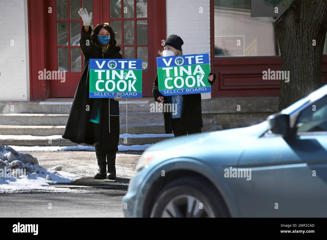 In this Saturday, Feb. 20, 2021 photo, Bennington town Select Board
