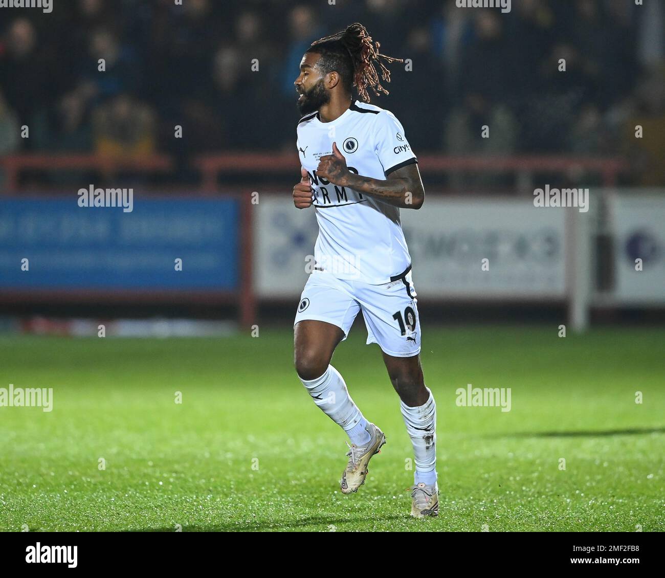 Tyrone Marsh #10 of Boreham Wood during the Emirates FA Cup Third Round 