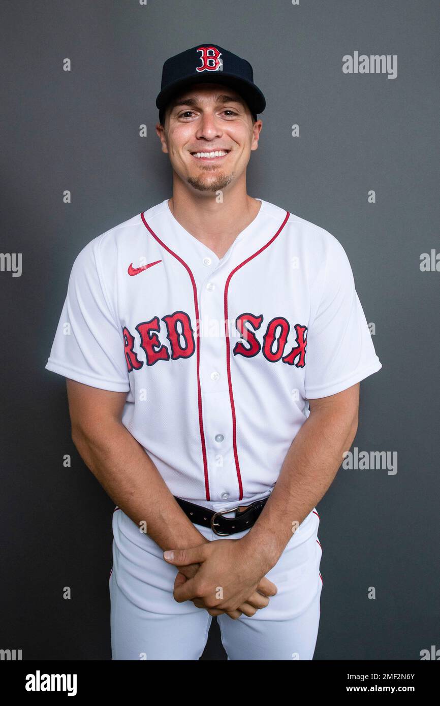 This is a 2021 photo of Kike Hernandez of the Boston Red Sox baseball team.  This image reflects the Boston Red Sox active roster as of Tuesday, Feb.  23, 2021 when this