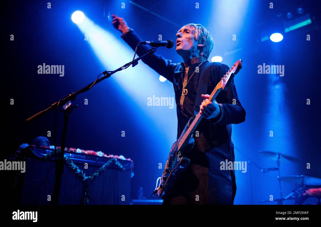 Crispian Mills on stage at camp and Furnace Liverpool 2023 Stock Photo