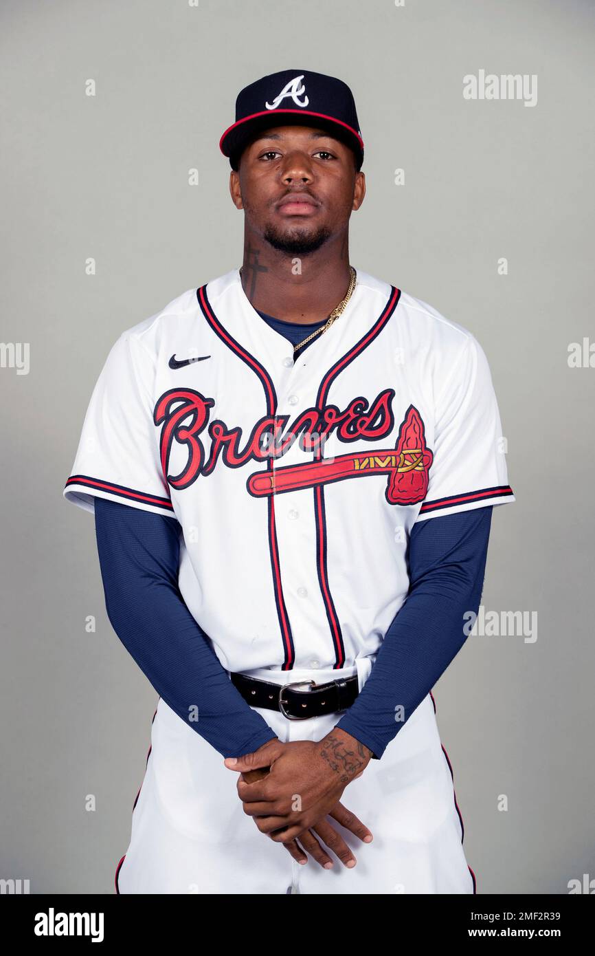 This is a 2021 photo of Ronald Acuna Jr. of the Atlanta Braves