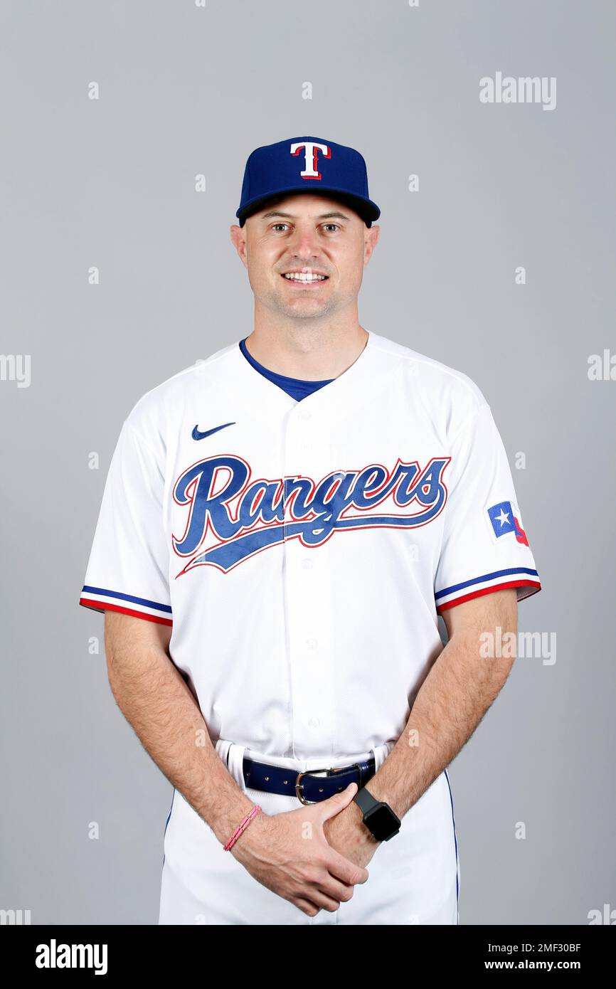 This is a 2021 photo of Corey Ragsdale of the Texas Rangers baseball