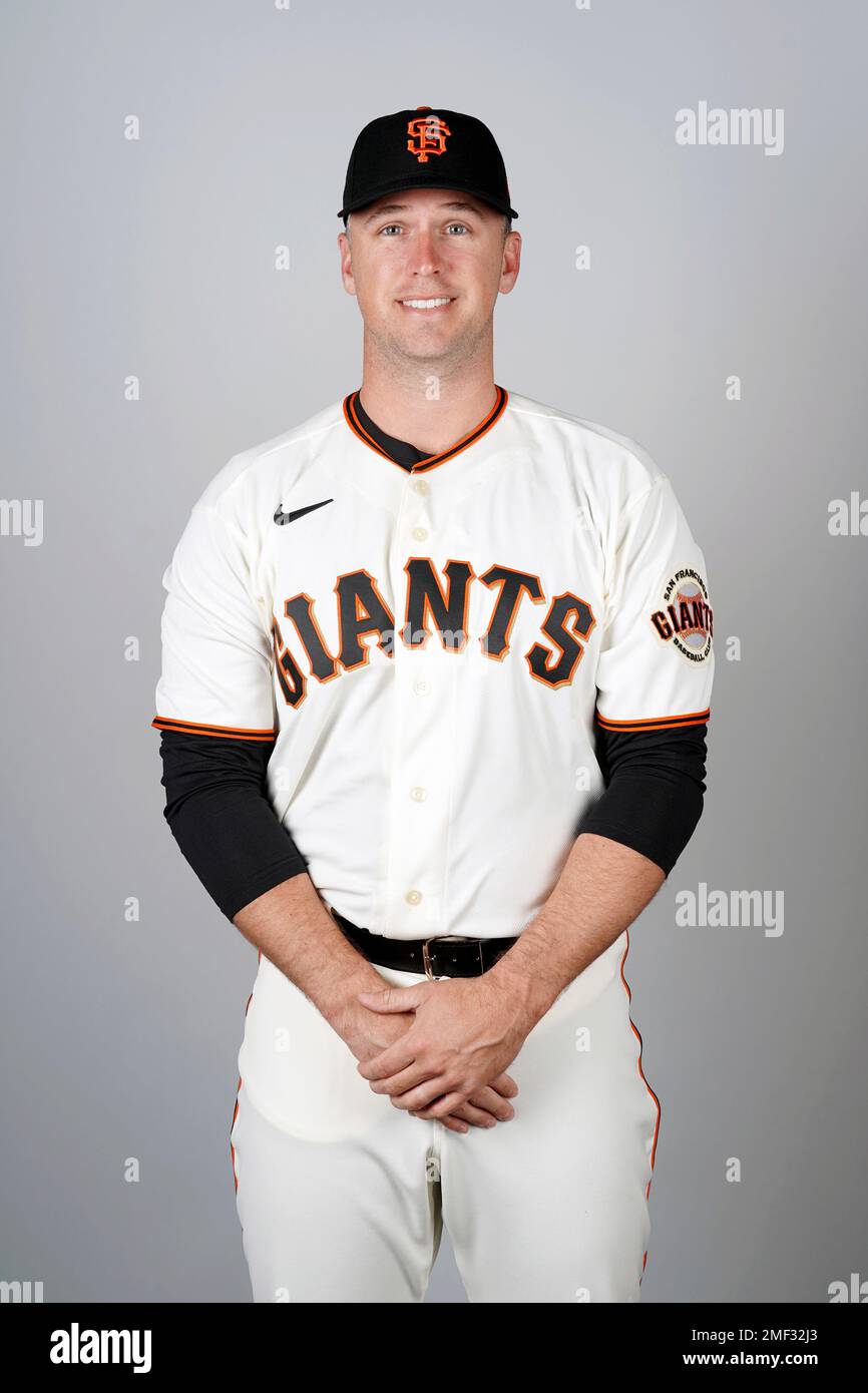 This is a 2021 photo of Buster Posey of the San Francisco Giants baseball  team. This image reflects the San Francisco Giants active roster as of  Tuesday, Feb. 23, 2021 when this