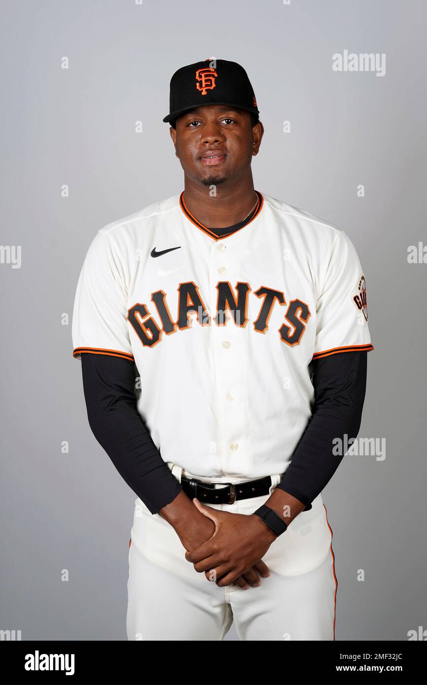 This is a 2021 photo of Gregor Santos of the San Francisco Giants baseball  team. This image reflects the San Francisco Giants active roster as of  Tuesday, Feb. 23, 2021 when this