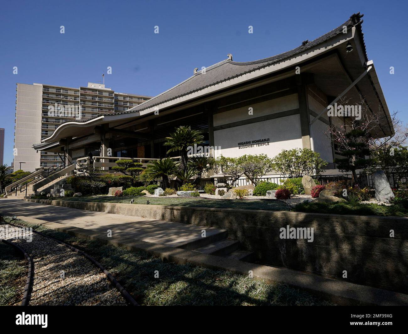 The Higashi Honganji Buddhist Temple is seen in Los Angeles Saturday