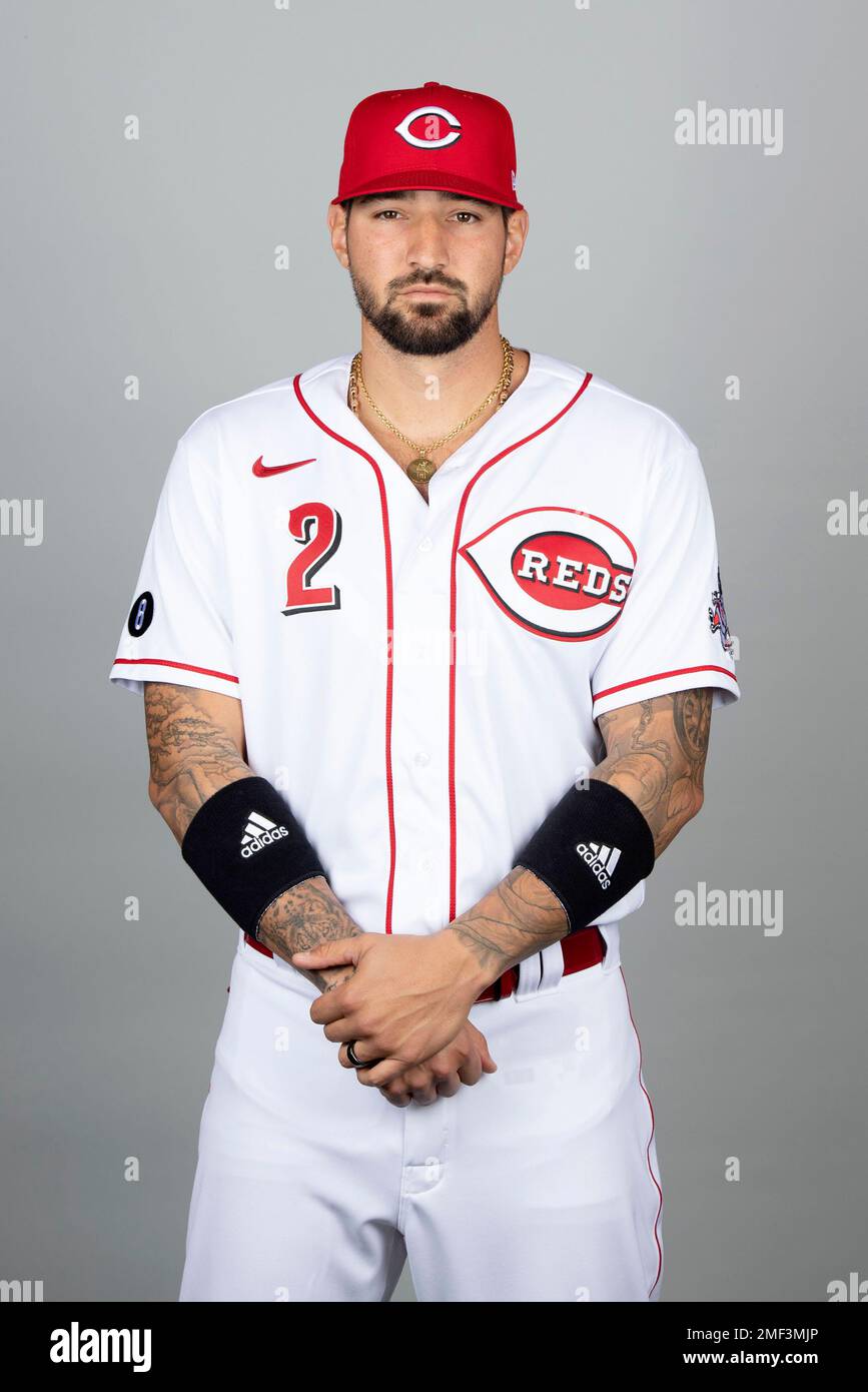 This is a 2021 photo of Nick Castellanos of the Cincinnati Reds baseball  team. This image reflects the Cincinnati Reds active roster as of Tuesday,  Feb. 23, 2021 when this image was