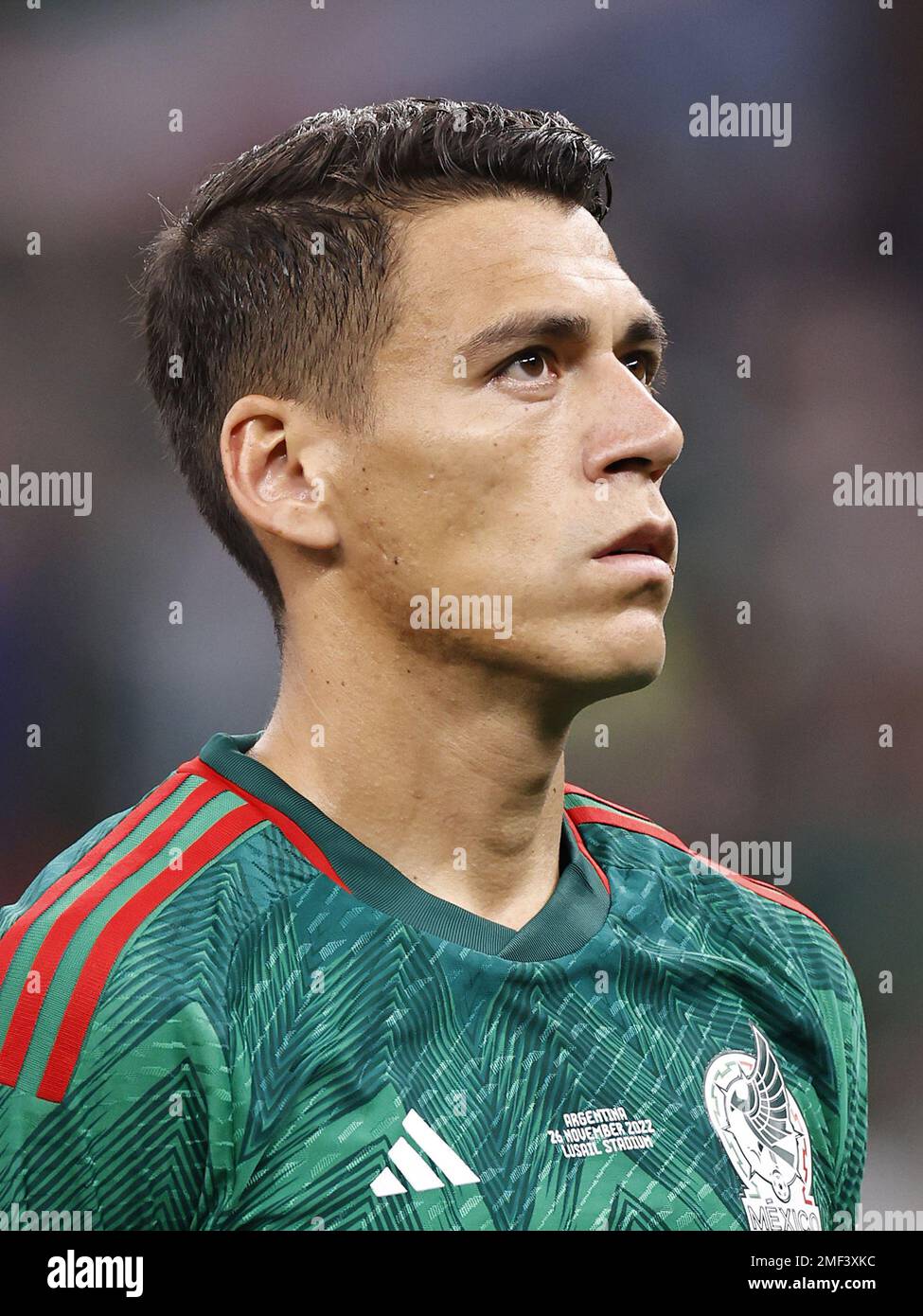 LUSAIL CITY - Hector Moreno of Mexico during the FIFA World Cup Qatar 2022 group C match between Argentina and Mexico at Lusail Stadium on November 26, 2022 in Lusail City, Qatar. AP | Dutch Height | MAURICE OF STONE Stock Photo