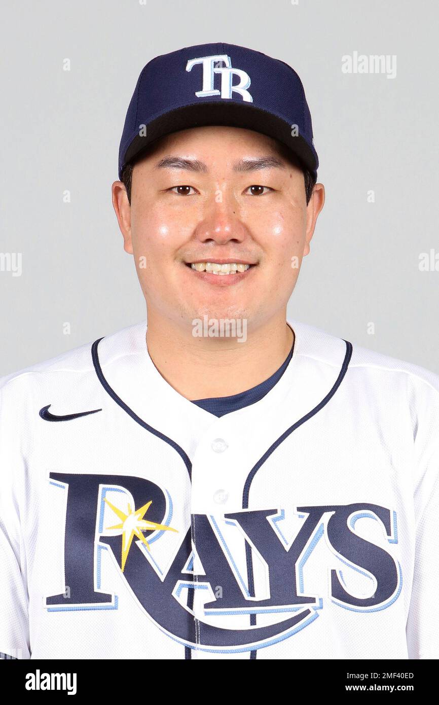 This is a 2021 photo of Ji-Man Choi of the Tampa Bay Rays baseball team.  This image reflects the Tampa Bay Rays active roster as of Monday, Feb. 22,  2021 when this