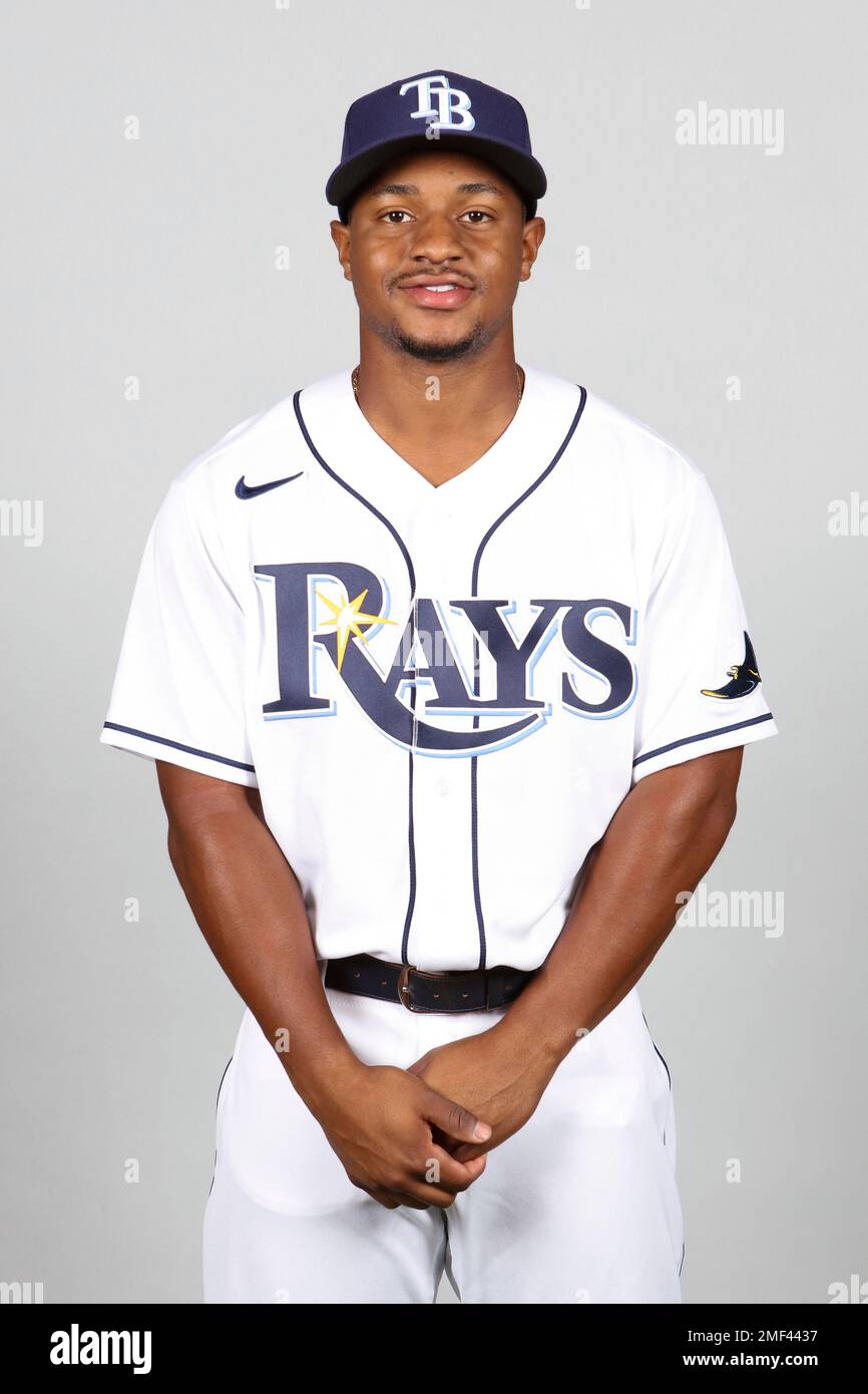 This is a 2021 photo of Xavier Edwards of the Tampa Bay Rays baseball