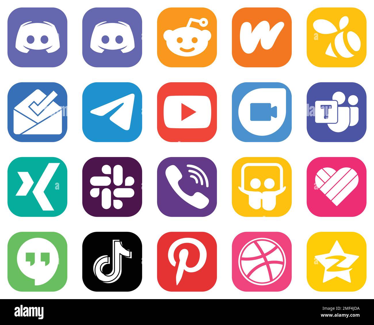All in One Social Media Icon Set 20 icons such as xing. microsoft team