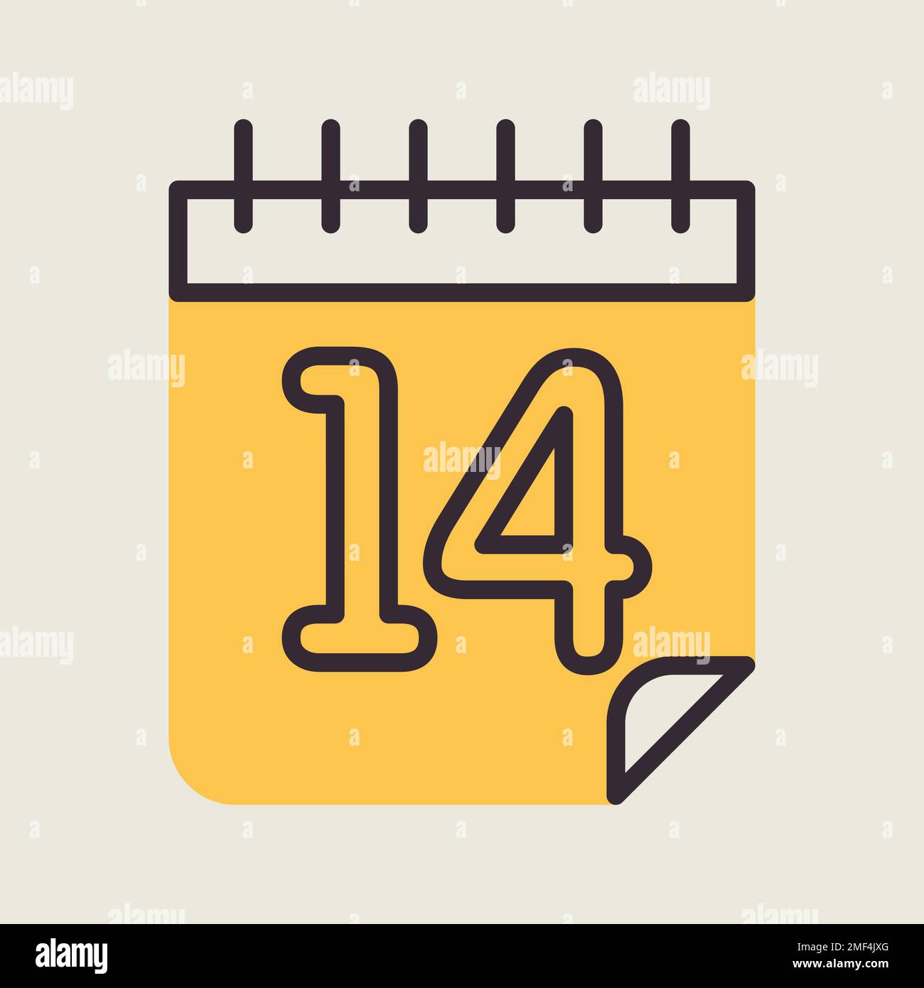 14 February, Valentine s Day icon. Valentines day symbol. Vector ...