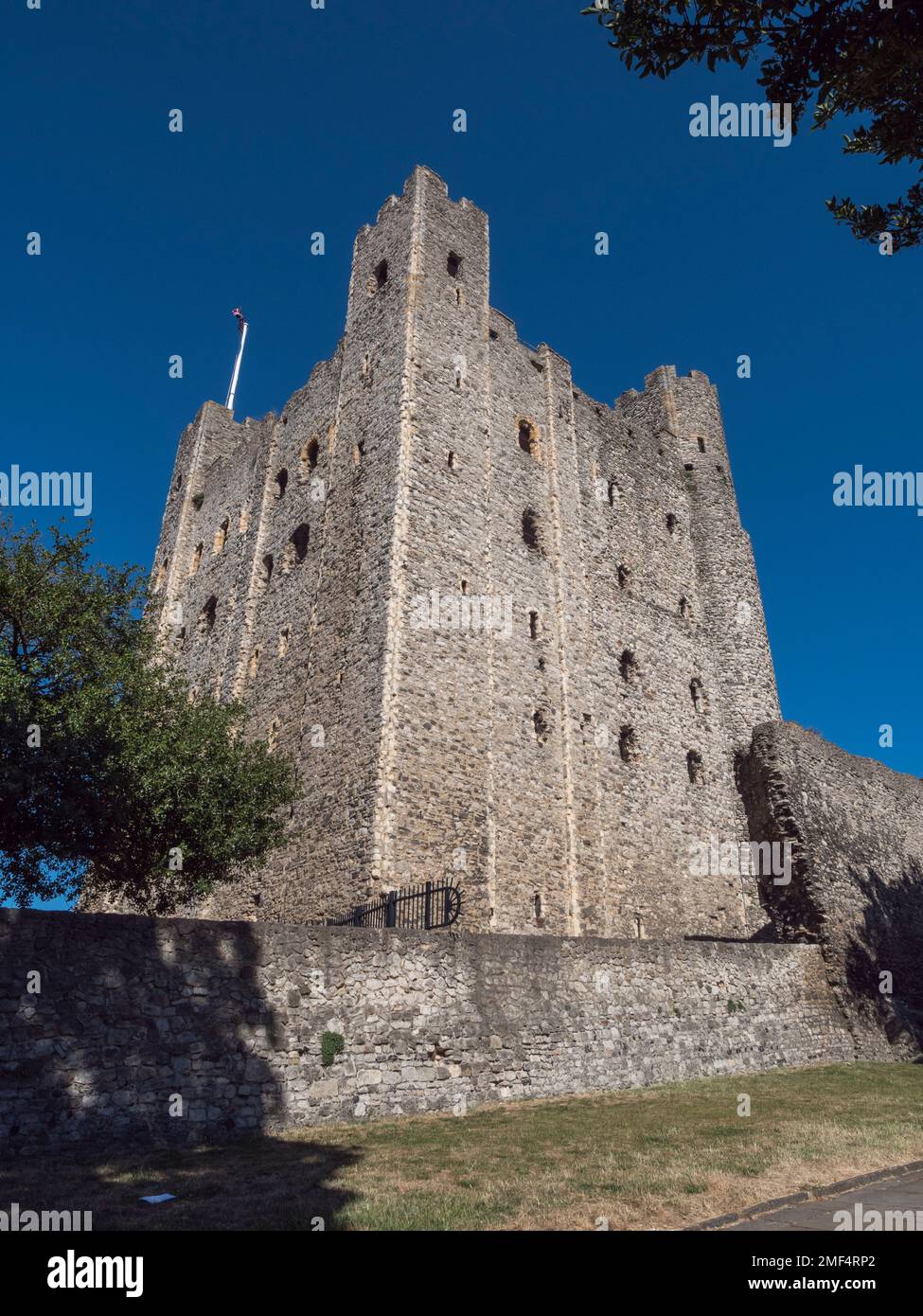 Rochester Castle keep, Rochester, Kent, UK. Stock Photo