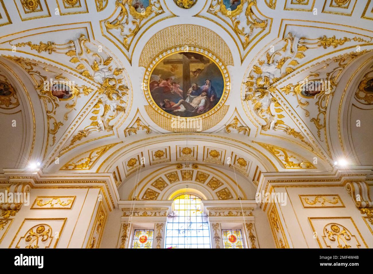 The painted roof of Saint Michael and All Angels Church Great Witley