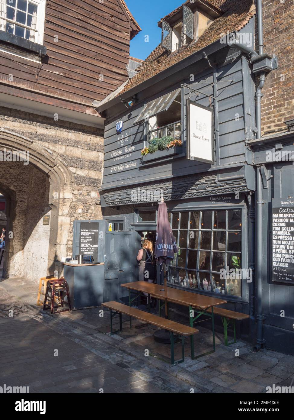 The Cheese Room Botanicals restaurant, (College Yard view) in the