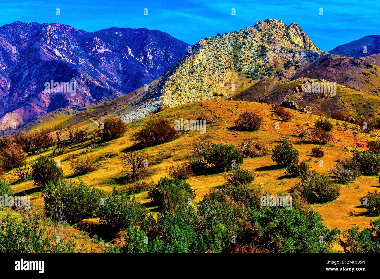 California Hills In The Springtime Stock Photo