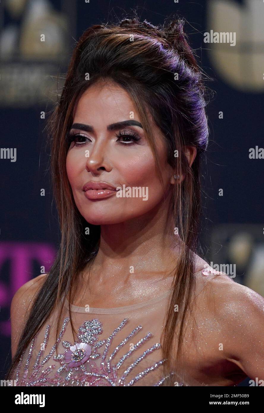 Gloria Trevi arrives at Premio Lo Nuestro at American Airlines Arena on