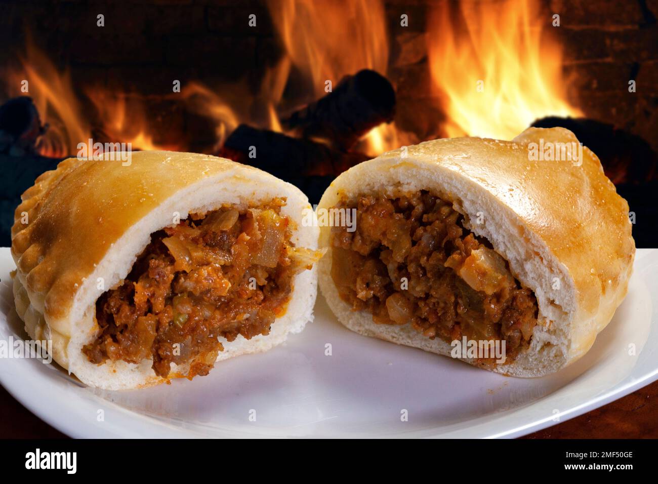 pastry stuffed with meat, empanada Stock Photo Alamy