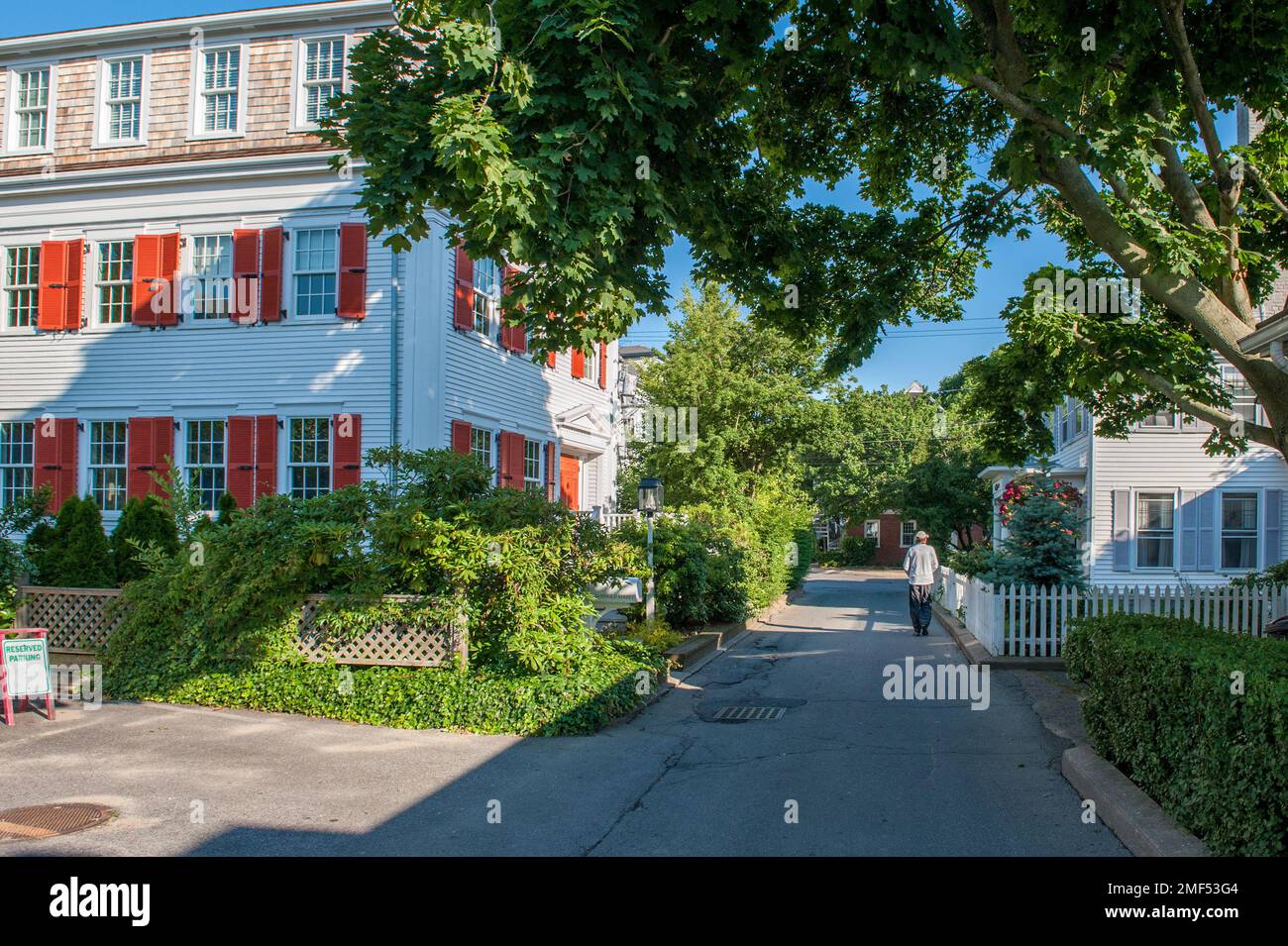 Traditional residential buildings in Provincetown, MA. Cape Cod is a
