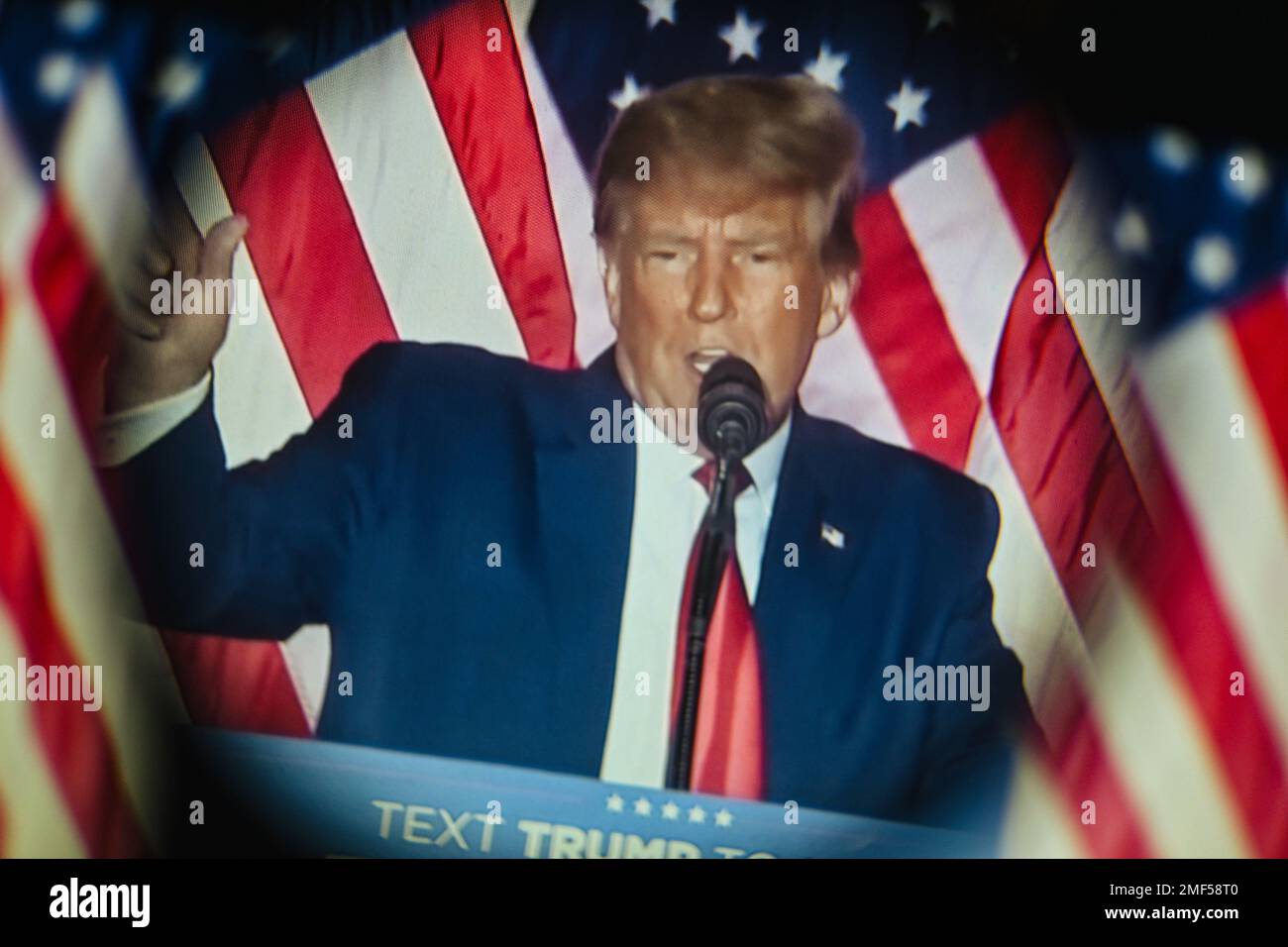 Donald trump november 2024 speech hires stock photography and images