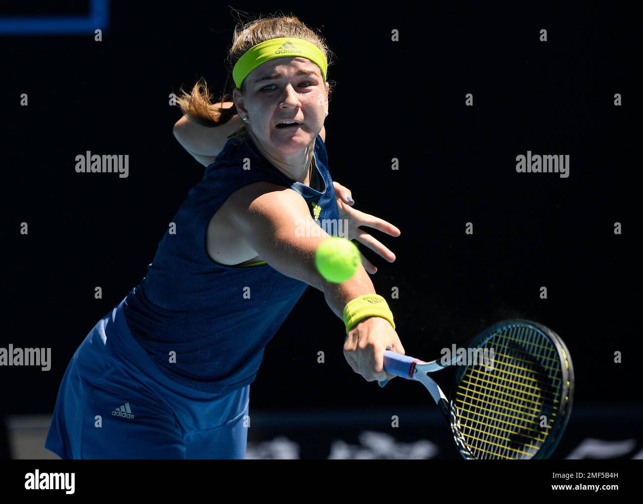 Karolina Muchova Of The Czech Republic Hits A Backhand Return To karolina-muchova-of-the-czech-republic-hits-a-backhand-return-to