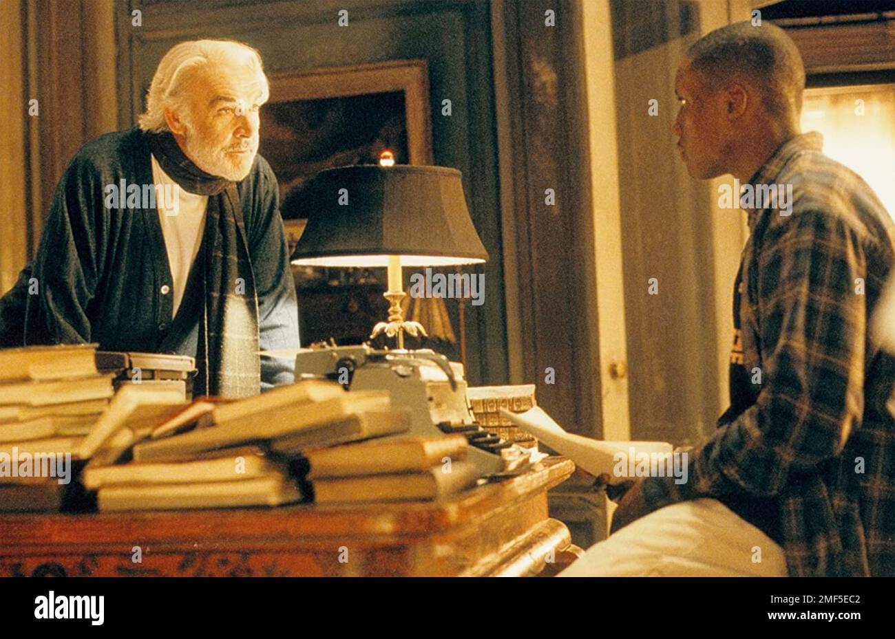 FINDING FORRESTER  2000 Columbia Pictures film with Sean Connery at left and  Rob Brown Stock Photo
