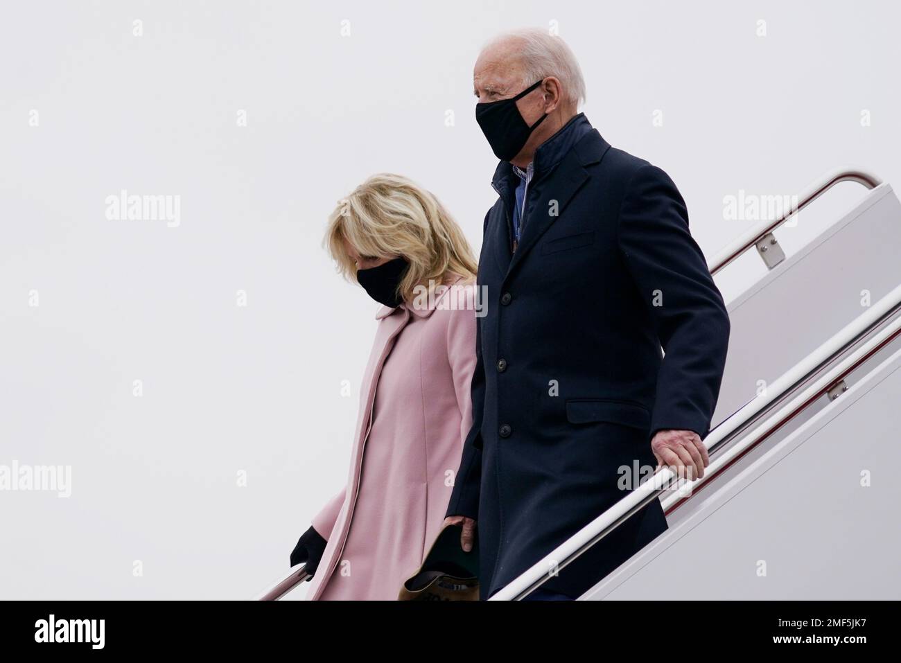 President Joe Biden and first lady Jill Biden arrive at Andrews Air ...