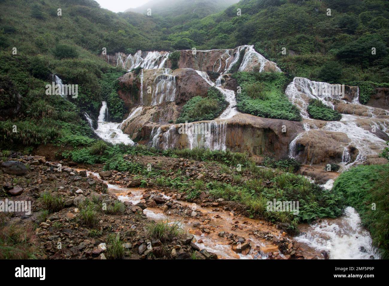 Golden Waterfall is one of the most beautiful waterfall in Taiwan. It ...