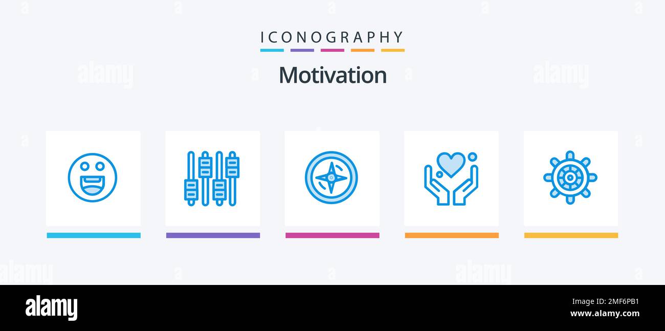 Motivation Blue 5 Icon Pack Including . ship. compass. boat. love ...