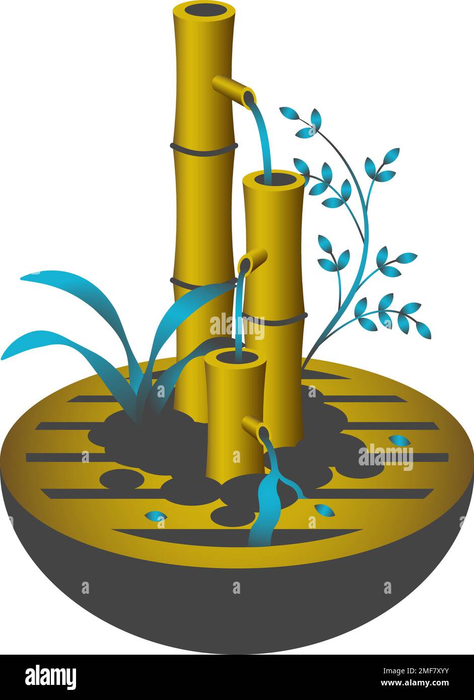 Fountain park Stock Vector Images Alamy