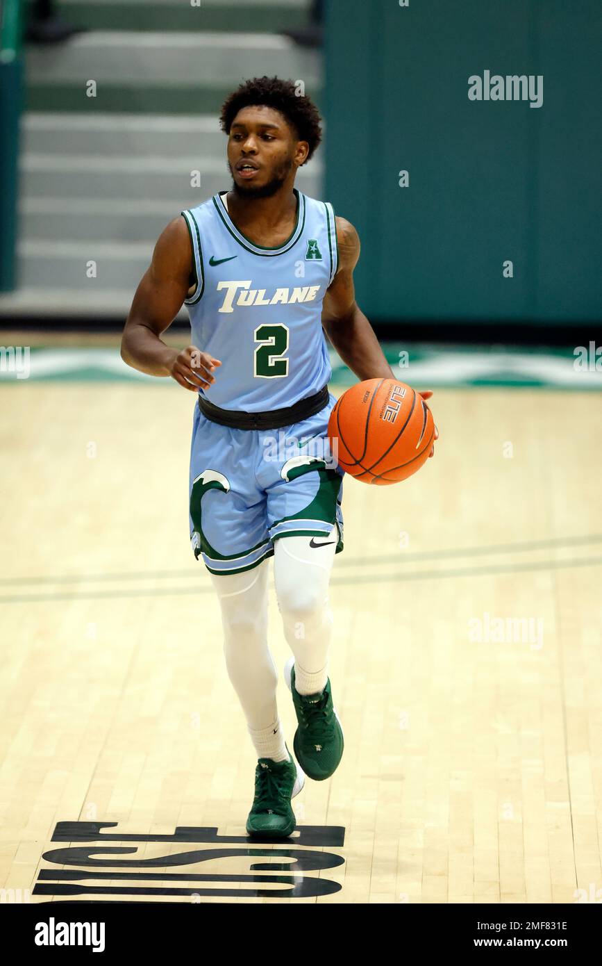 Tulane guard Jordan Walker 2 during a game against Houston in