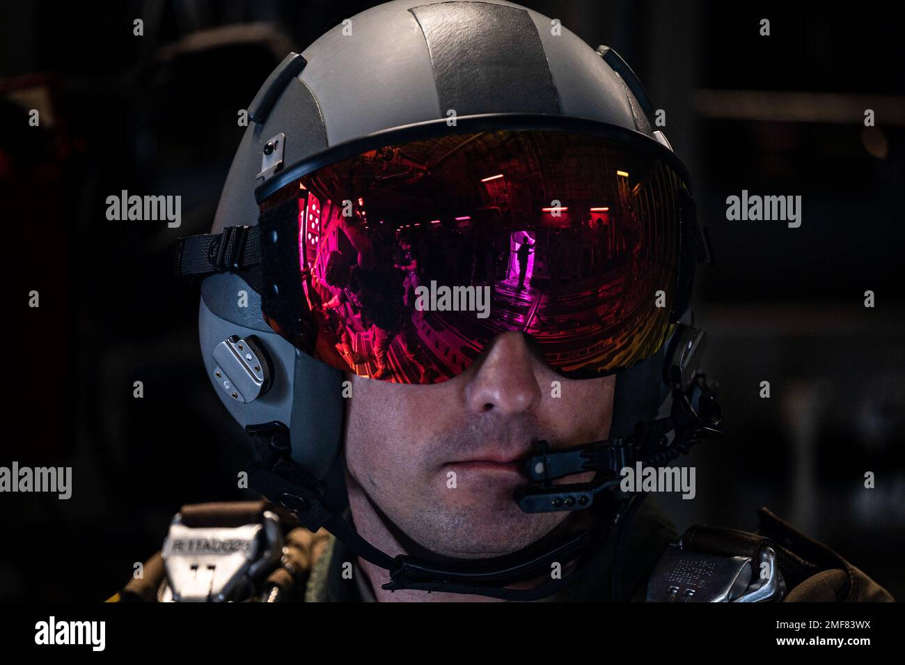 U.S Air Force Tech. Sgt. Austin Dove, a loadmaster assigned 317th