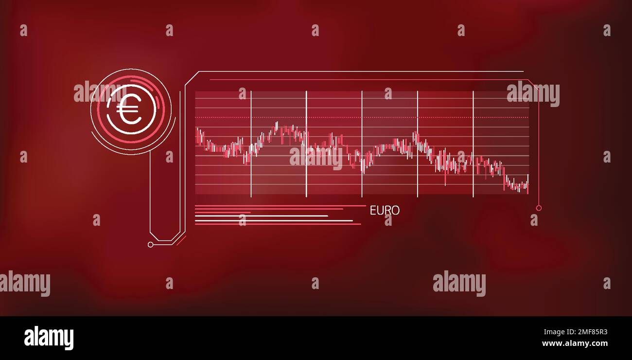 Abstract infographics about the fall of the euro price Stock Vector ...