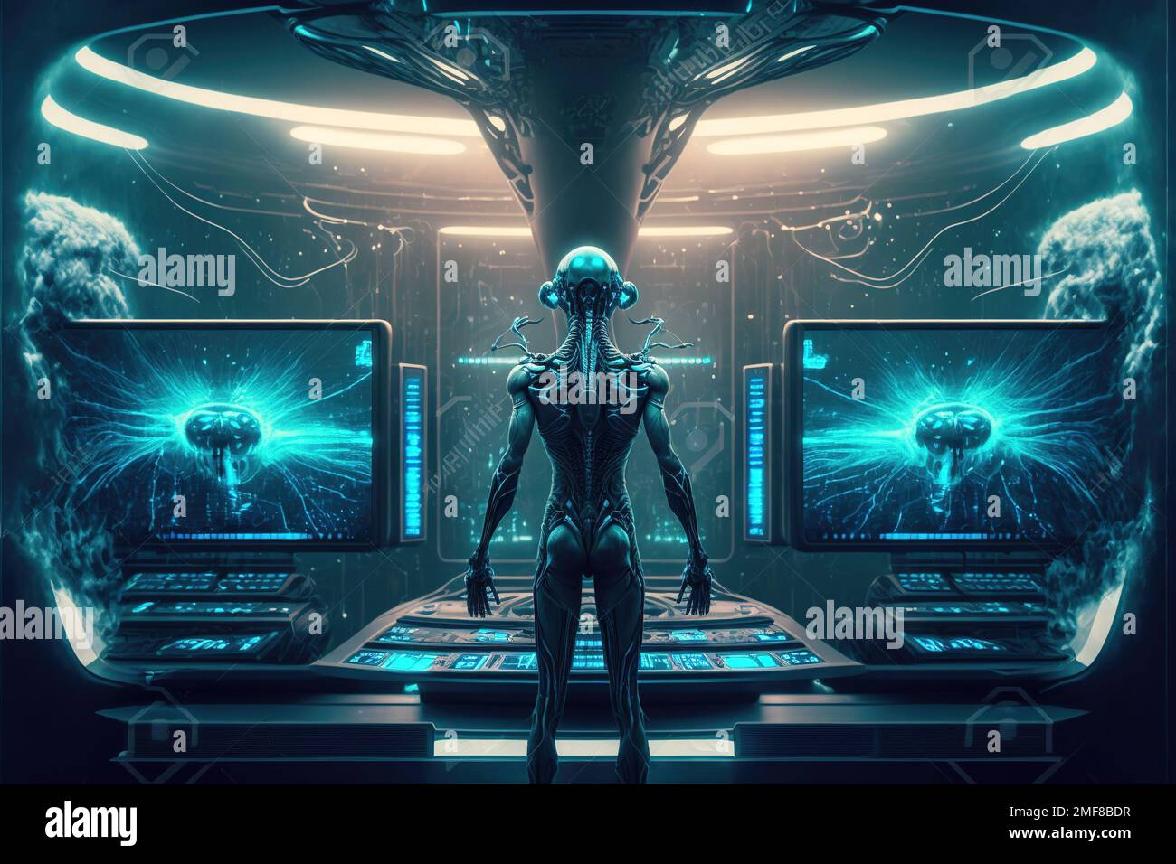 Alien spaceship illustration hi-res stock photography and images - Alamy