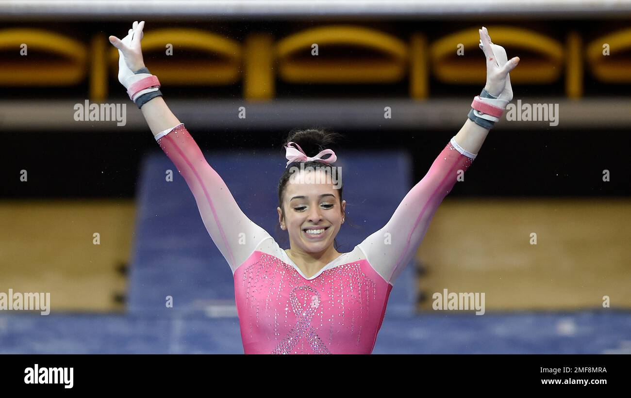 NC State s gymnast Gabriella Diaz during a meet on Friday Jan. 22