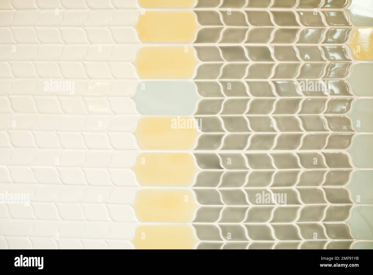tiled wall glass background texture Stock Photo