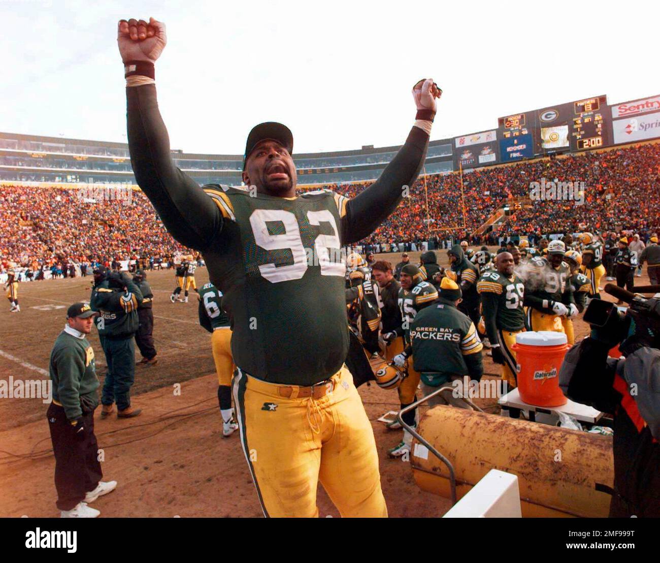 Reggie White Celebrates NFC Championship