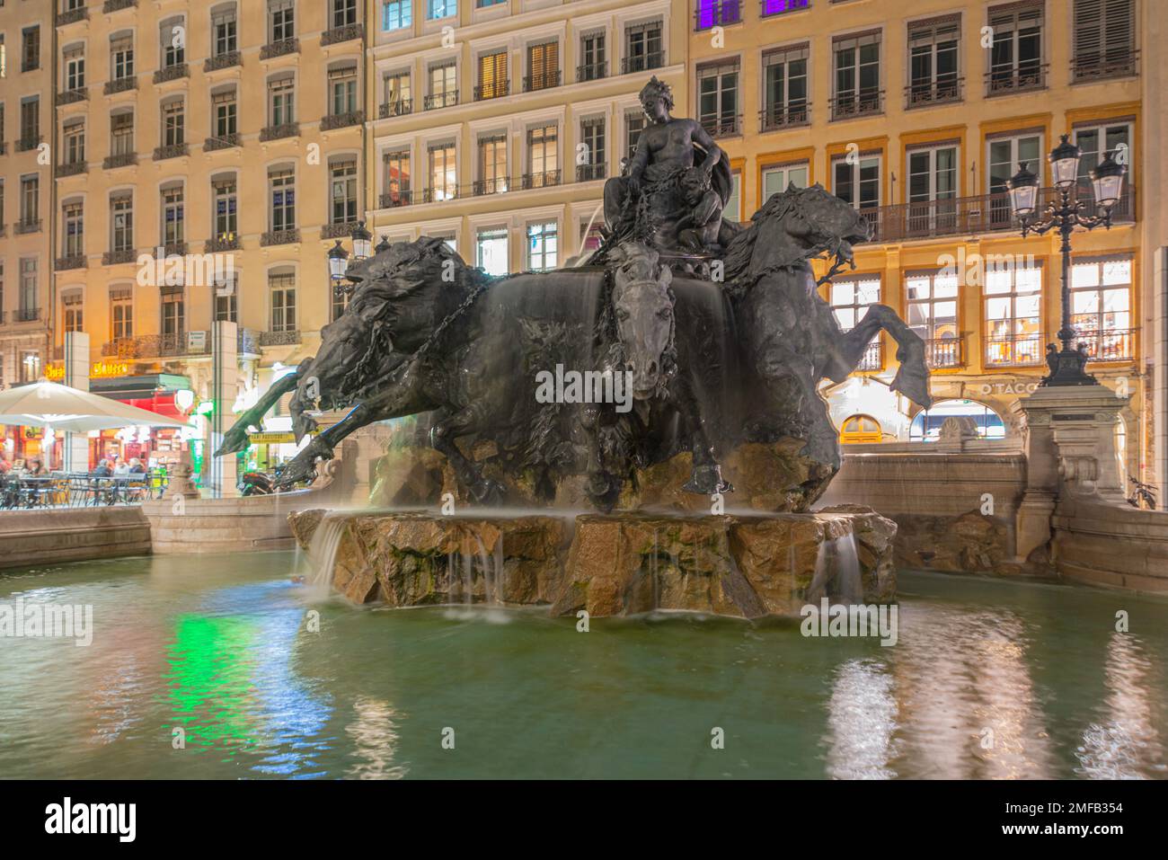 Bartholdi Fountain at night Stock Photo