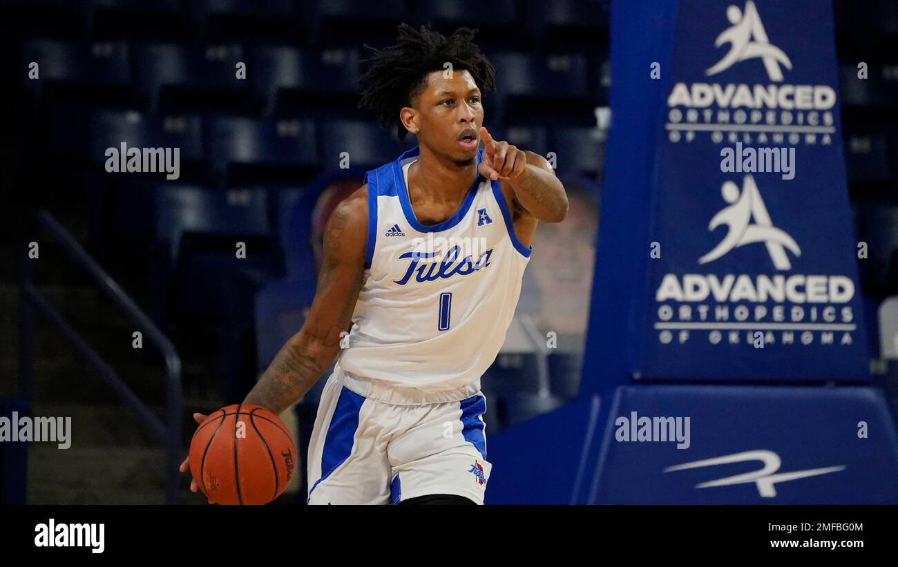 Tulsa guard Brandon Rachal (1) during an NCAA college basketball game ...
