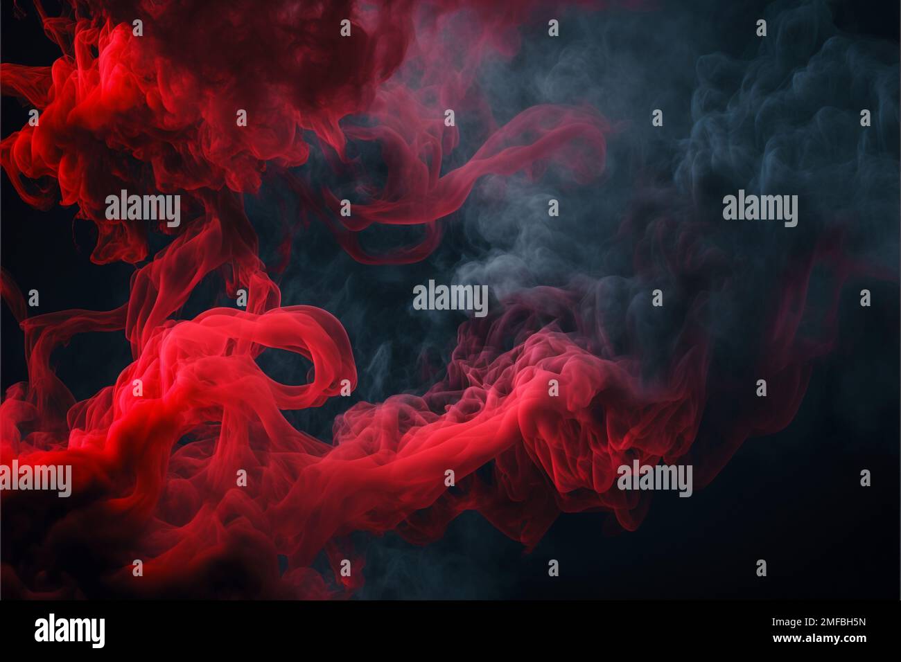 Red and Black Smoke Background Very Detailed Wallpaper Generative AI