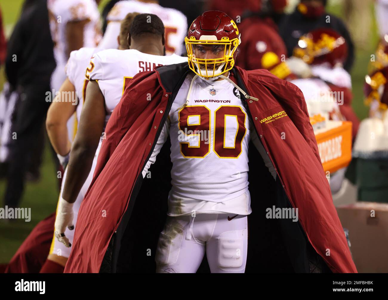 Washington Football Team's Montez Sweat (90) in action against the ...