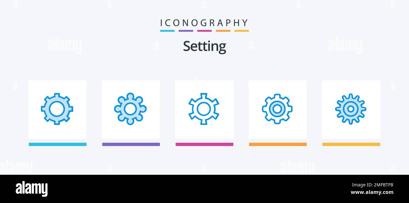 Setting Blue 5 Icon Pack Including . wheel. setting. setting. wheel