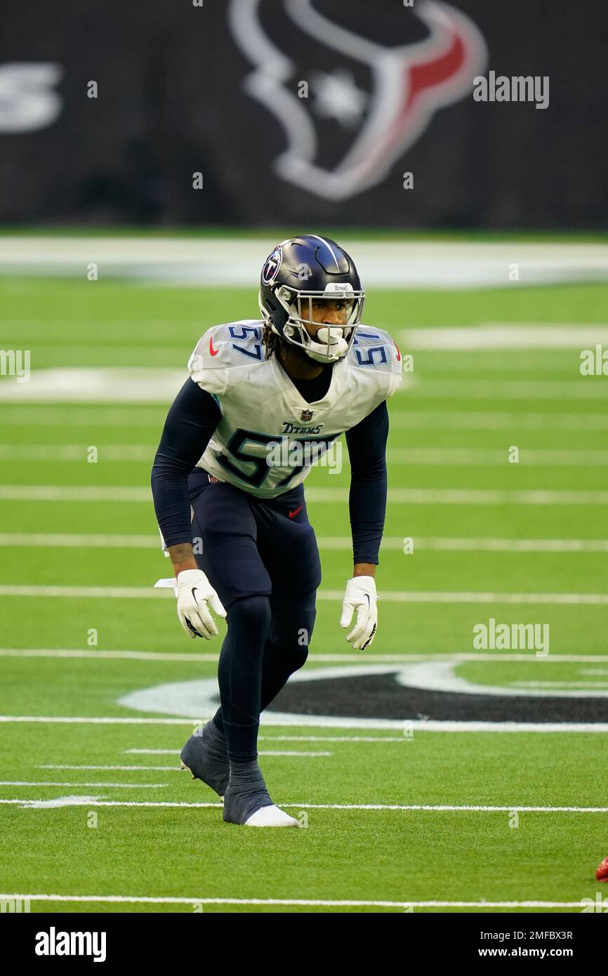 Tennessee Titans linebacker Wyatt Ray (57) plays against the Chicago Bears  during an NFL football game Sunday, Aug. 29, 2021, in Nashville, Tenn. (AP  Photo/John Amis Stock Photo - Alamy