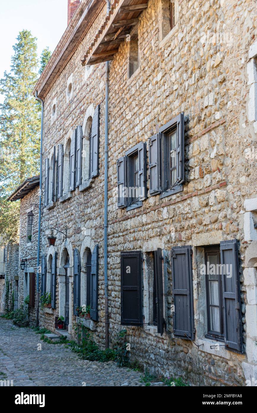 Street scene in Val d'Oingt, France Stock Photo - Alamy