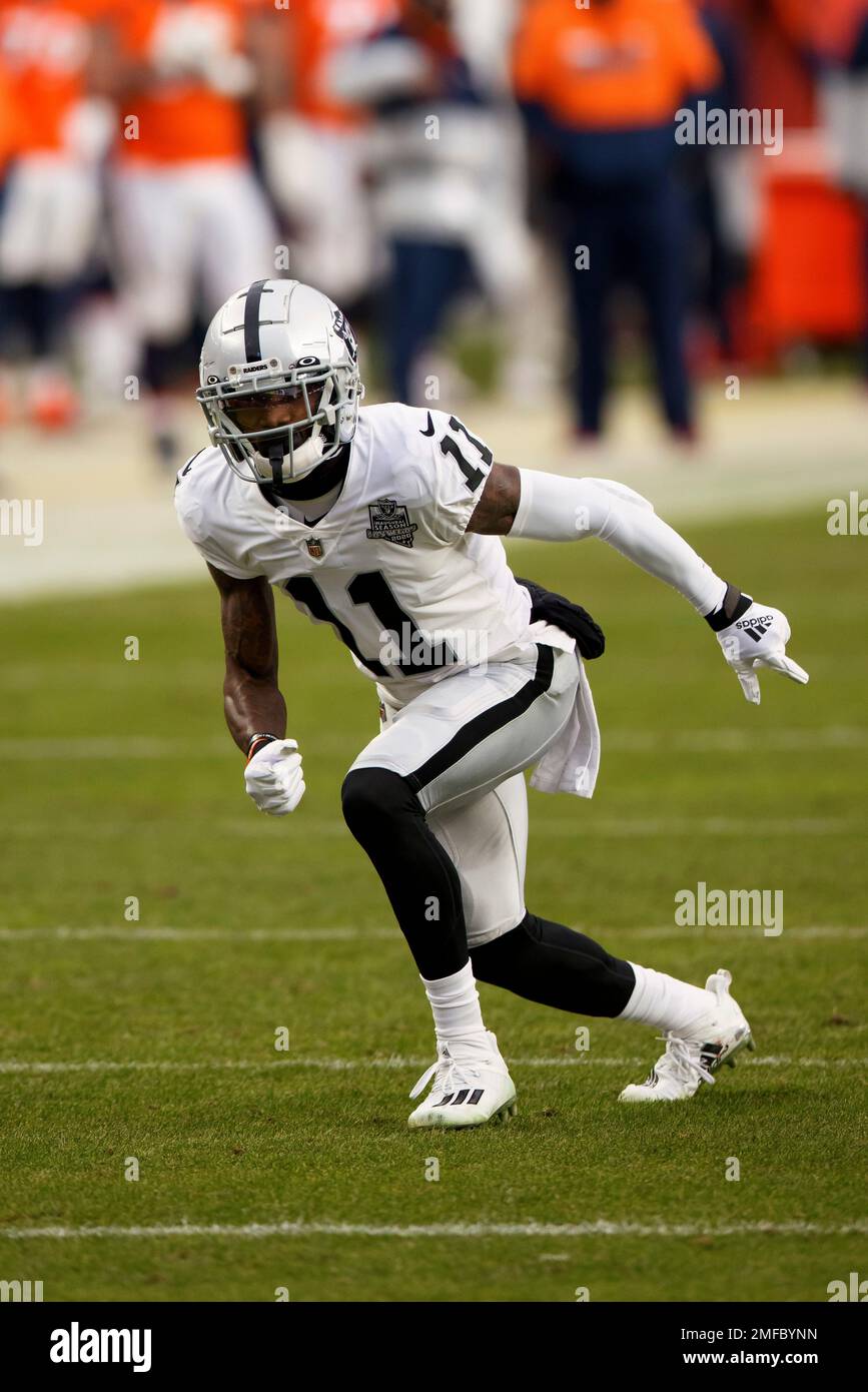 Las Vegas Raiders wide receiver Henry Ruggs III (11) runs a route