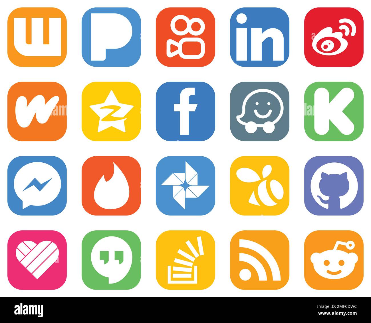 20 Social Media Icon Pack Including stumbleupon firefox tinder