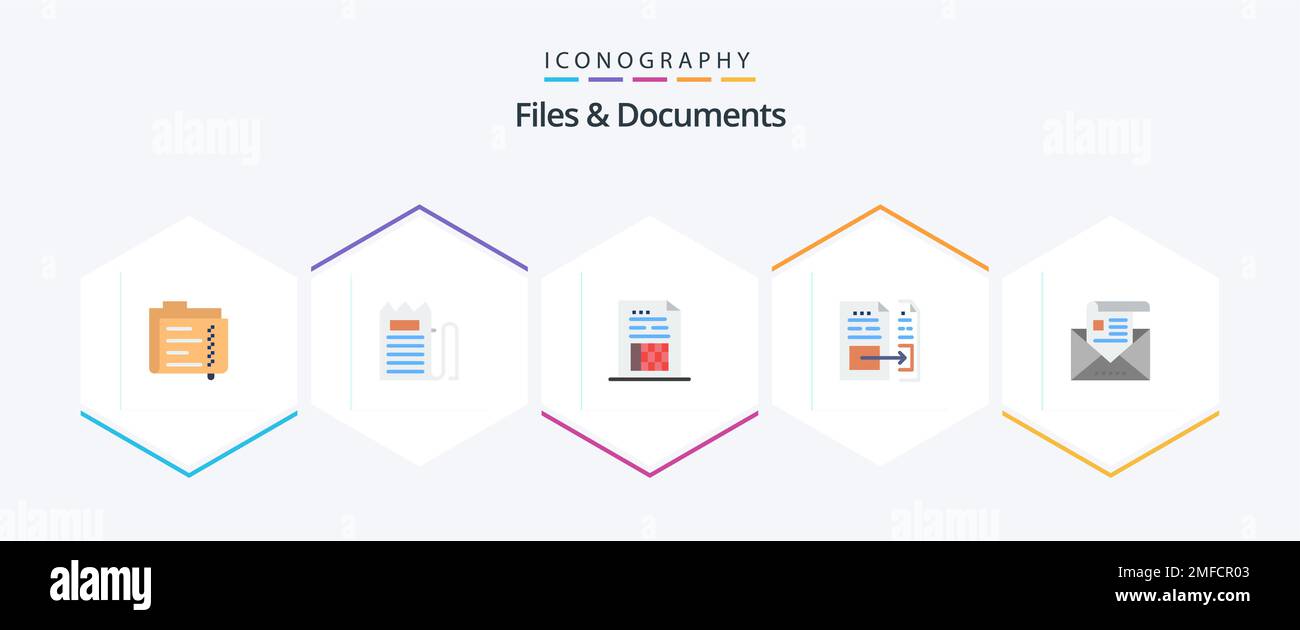 Files And Documents 25 Flat icon pack including email. address. payment ...