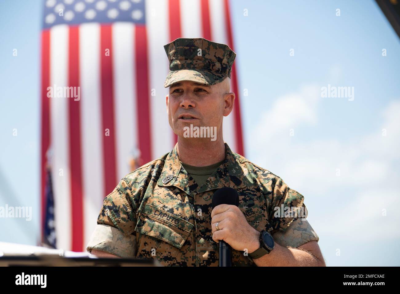 Us Marine Corps Sgt Maj Joseph J Caputo Oncoming Sergeant Major