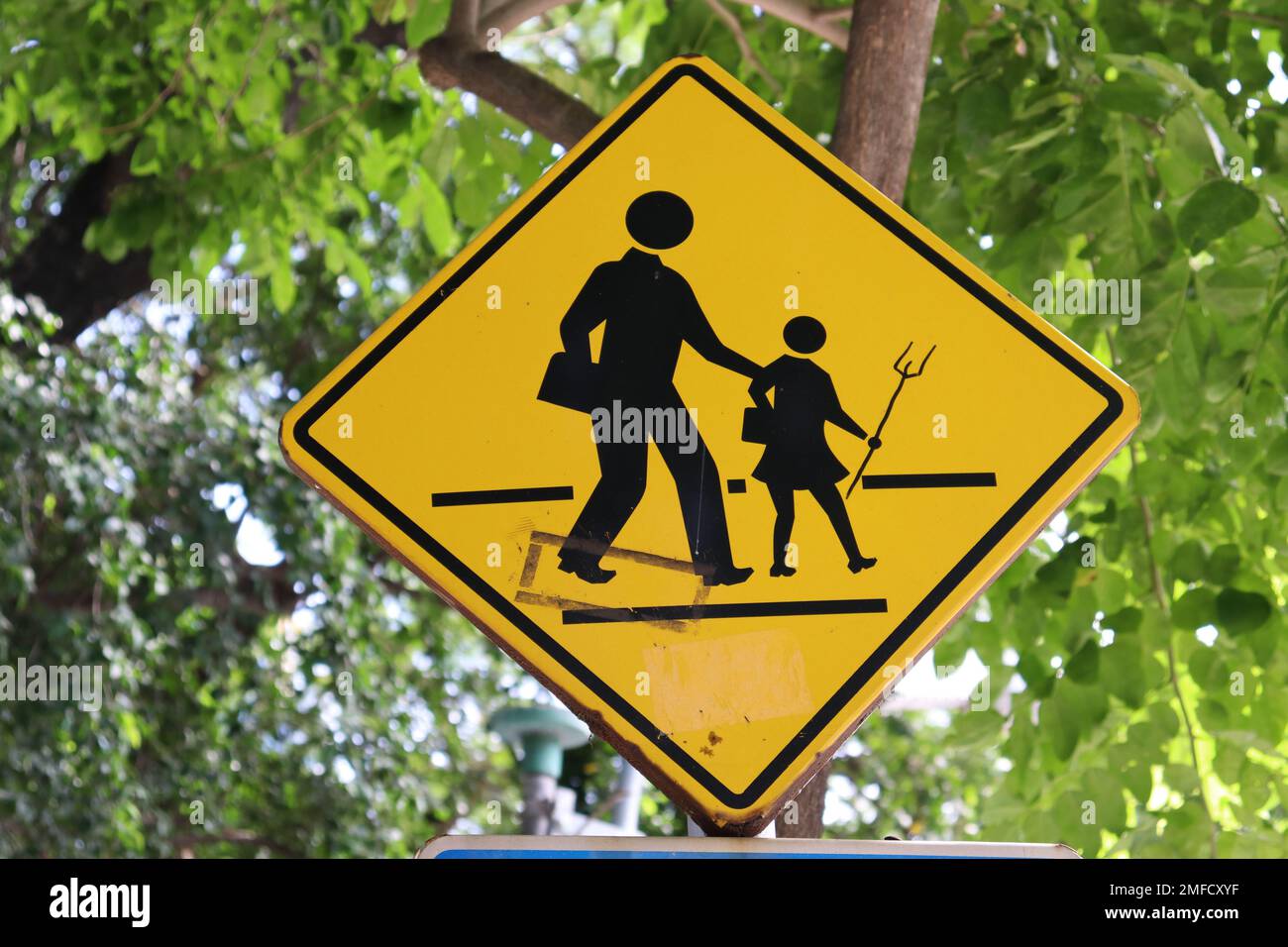 Street sign with a twist, Bangkok, Thailand Stock Photo Alamy